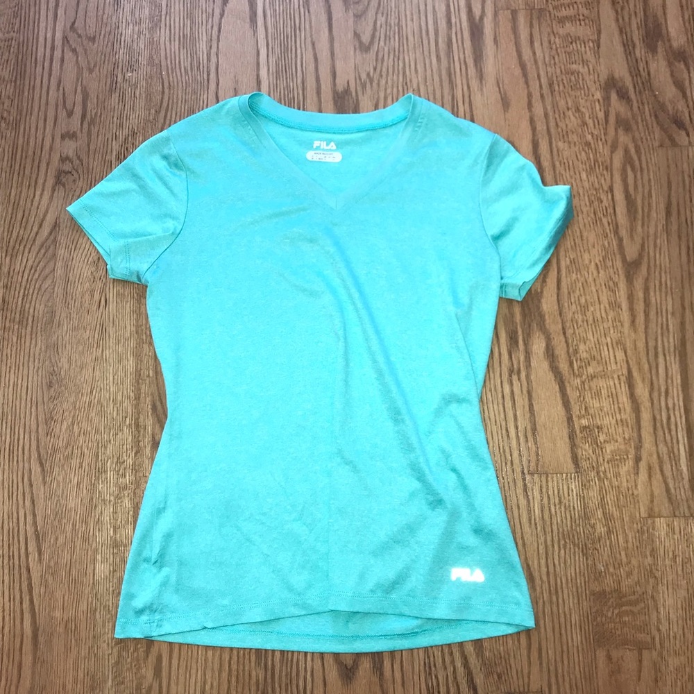 Teal FILA Workout Shirt